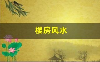 楼房风水(楼房风水主要看什么)