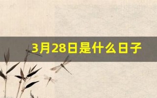 3月28日是什么日子(3月28日是什么日子是黄道吉日)