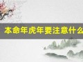 本命年虎年要注意什么佩戴什么(本命年要佩戴什么吉祥物)