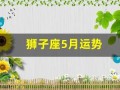狮子座5月运势(狮子座5月运势查询)