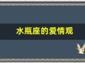 水瓶座的爱情观(水瓶座的爱情观女性)