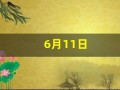 6月11日(6月11日是什么星座)