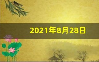 2021年8月28日五行穿衣(2021年8月28日五行穿衣指南播报)