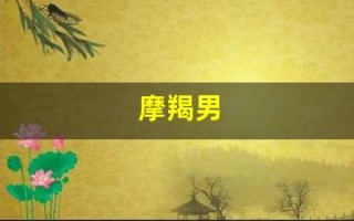 摩羯男(摩羯男和摩羯女座配对指数)
