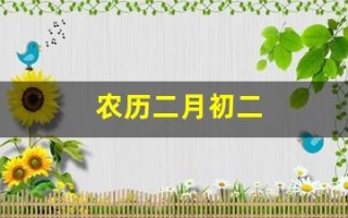 农历二月初二(二月二出生的人叫天胎)