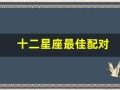 十二星座最佳配对(十二星座最佳配对表图片)