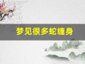 梦见很多蛇缠身(梦见很多蛇缠身上有什么预兆)