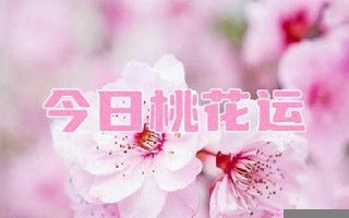 今日桃花运(今日桃花运势)