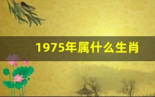 1975年属什么生肖(1983年属什么生肖)