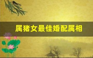 属猪女最佳婚配属相(属猪女最佳婚配属相猴男好吗)