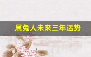 属兔人未来三年运势(属兔未来三年运势大揭秘)