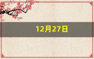 12月27日(1988年12月27日)