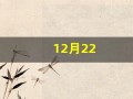 12月22(12月22号生日是什么星座)
