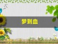 梦到血(梦到血淋淋的场面)