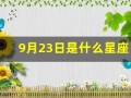 9月23日是什么星座(农历1993年9月23日是什么星座)