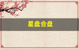 星盘合盘(星盘查询免费双人合盘)