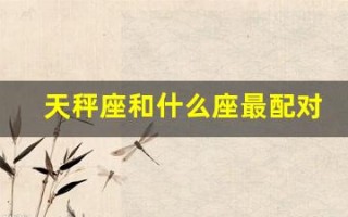 天秤座和什么座最配对(天秤座女和什么座最配对)