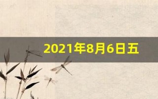 2021年8月6日五行穿衣指南(2021年8月6日五行穿衣每日分享)