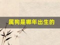 属狗是哪年出生的(属鸡是哪年出生的)