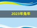 2023年兔年(2023年兔年五行属什么)
