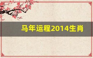 马年运程2014生肖年运(2014属马终身运势)