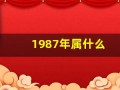 1987年属什么(1987年属什么的生肖)
