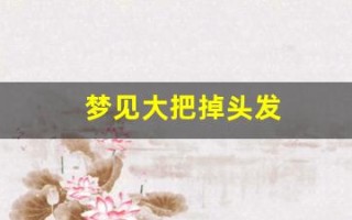 梦见大把掉头发(梦见大把掉头发什么意思周公解梦)