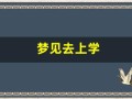 梦见去上学(梦见去上学迟到了)