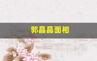 郭晶晶面相(港人评价郭晶晶面相)