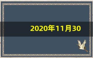 2020年11月30日五行穿衣(2020年11月30日穿衣旺运)