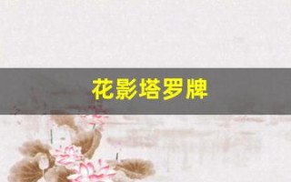 花影塔罗牌(花影塔罗牌78张详解)