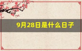 9月28日是什么日子(9月28日是什么日子农历)