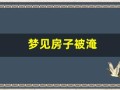 梦见房子被淹(梦见房子被淹没了什么预兆)