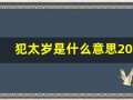 犯太岁是什么意思2024年犯太岁属相(犯太岁是什么意思2024年犯太岁属相适合佩戴什么)