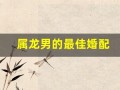 属龙男的最佳婚配(属龙男的最佳婚配属相排行)