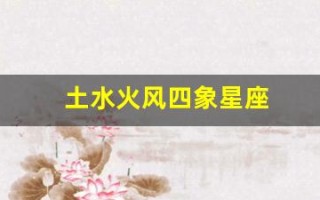 土水火风四象星座(风象星座)