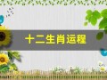 十二生肖运程(2025年运程十二生肖运程)