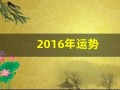 2016年运势(2016年出生运势如何)