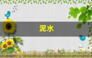 泥水(泥水工师傅)