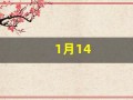 1月14(1月14日英文)