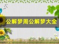 公解梦周公解梦大全(做梦梦到老鼠视频)