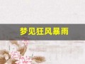 梦见狂风暴雨(梦见狂风暴雨我躲在屋里)