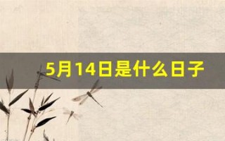 5月14日是什么日子(5月14日是什么日子好不好)