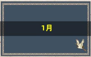 1月(1月20日是什么星座)