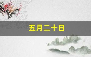 五月二十日(五月二十日怀孕什么时候生)