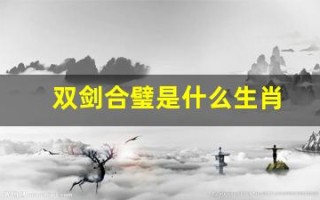 双剑合璧是什么生肖(双剑合璧的是什么意思)