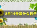 8月14号是什么日子(8月14号是什么日子好不好)