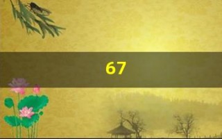 67(67岁属什么生肖)