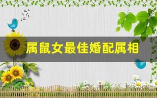属鼠女最佳婚配属相(属牛男最佳婚配属相)
