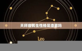 天枰座男生性格(天枰座男生性格特点和脾气)